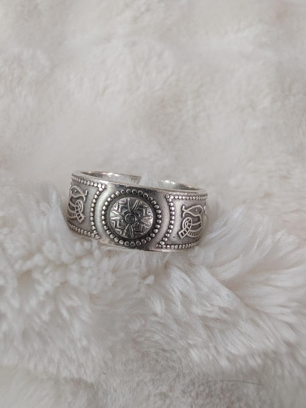 Banana Republic Silver Boho Sun Medallion Ring